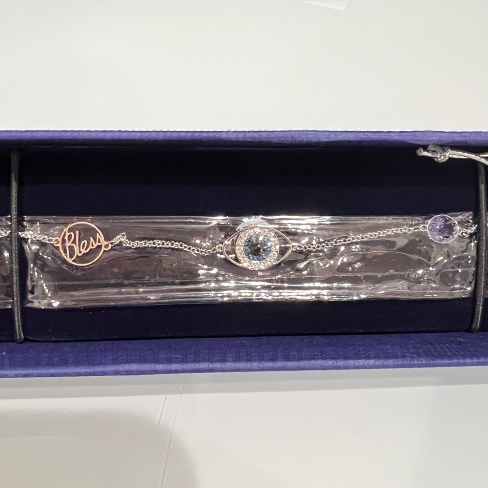 Swarovski Silver Evil Eye Bracelet- Brand New In Box